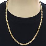 Corrente Italiana Especial em Ouro 18K Masculina 60cm 