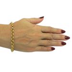 Pulseira em ouro 18k feminina Elo Português com 5.8mm