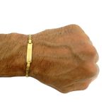 Pulseira em Ouro 18k com Placa Maciça 