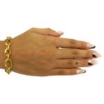 Pulseira em Ouro 18k Feminina Elos Largos 11.2mm