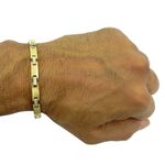 Pulseira em ouro 18k Masculina com 15.7g e 5.5mm