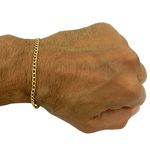 Pulseira Masculina Elo Grumet de Ouro 18K 2,0g