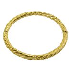 Bracelete em Ouro 18k Fio Torcido