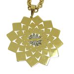 Pingente em Ouro 18k Mandala Grande com Brilhantes