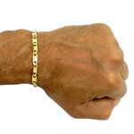 Pulseira Masculina de Ouro 18K Modelo Piastrine 10.4g