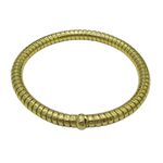 Bracelete em Ouro 18k de Mola Três Cores 27.0g 6.0mm