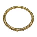 Bracelete em Ouro 18k de Mola Três Cores 27.0g 6.0mm