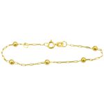 Pulseira de bolinha em ouro 18K Baby