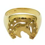 Anel Cavalo em Ouro 18K