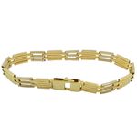 Pulseira Masculina de Chapa em Ouro 18K