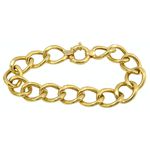 Pulseira de Ouro 18K Elo Grumet Grossa 25g