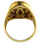 Anel Masculino de Cavalo em Ouro 18K Oval