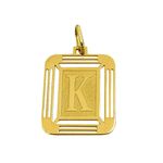 Pingente Letra K Ouro 18K 750