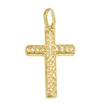 Crucifixo em ouro 18k Vazado com 2.3g 41.5mm