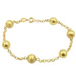 Pulseira de Bolinhas de Ouro 18K