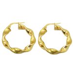 Brinco de Argola Redonda de Ouro 18K 0750