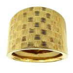 Anel Feminino de Ouro 18K Largo