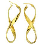 Argola Feminina Infinito em Ouro 18K