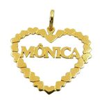 Pingente com nome manuscrito em Ouro 18K