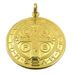 Medalha de São Bento em Ouro 18K GG
