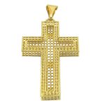 Crucifixo Vazado de Ouro 18K Grande
