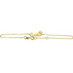 Pulseira Princesa com Nome Manuscrito em Ouro 18K 