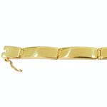 Pulseira Bracelete Masculino de Ouro 18K Maciça
