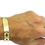 Pulseira Masculina Jesus em Ouro 18K