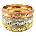 Anel Eu Te Amo em ouro 18K 