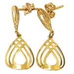 Brinco Gota Vazado em Ouro 18K