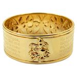 Anel Oração de São Jorge em Ouro 18K