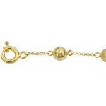 Pulseira de Bola Polida e Fosca Ouro 18K 8mm