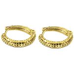 Brinco Diamantado em Ouro 18K Modelo Click