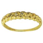 Anel Feminino de Ouro 18K 0,750 com Brilhantes 