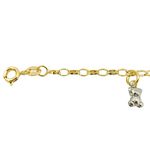 Pulseira Feminina de Ouro 18K com Pingentes Diversos