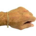 Pulseira Masculina Elo Grumet de Ouro 18K 4.9g