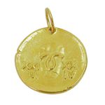 Medalha pingente Signo de Áries em Ouro 18K