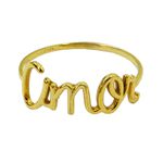 Anel de Ouro 18k Amor