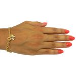 Pulseiras de Ouro 18k Cadeado com Chave