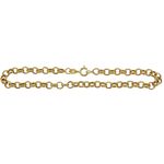Tornozeleira em Ouro 18k Elo Português 22.0 e 24.0cm