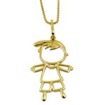 Pingente de Ouro Menino Vazado
