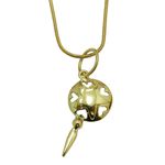 Pingente em Ouro 18k dos Orixás: Oxum, Oxalá 1,7g 30mm