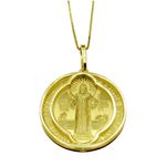 Pingente em Ouro 18k 750 de São Bento 2.5g 20.0mm