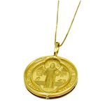 Pingente em Ouro 18k 750 de São Bento 2.5g 20.0mm