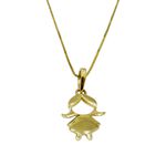 Pingente em Ouro 18K Filhos Menino e Menina 20mm