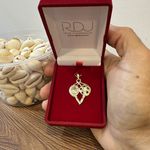 Pingente em Ouro 18k Iemanjá com Oxum 5.0g 37.0mm