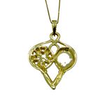 Pingente em Ouro 18k Iemanjá com Oxum 5.0g 37.0mm