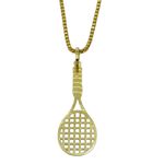 Pingente em Ouro 18K Raquete de Tênis 0.6g 33.0mm