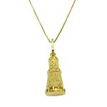Pingente em Ouro 18k Símbolo Orixá Omulu 2.1g 21mm