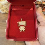 Pingente em Ouro 18K Zircônia Menina 5.9g 42.0mm
